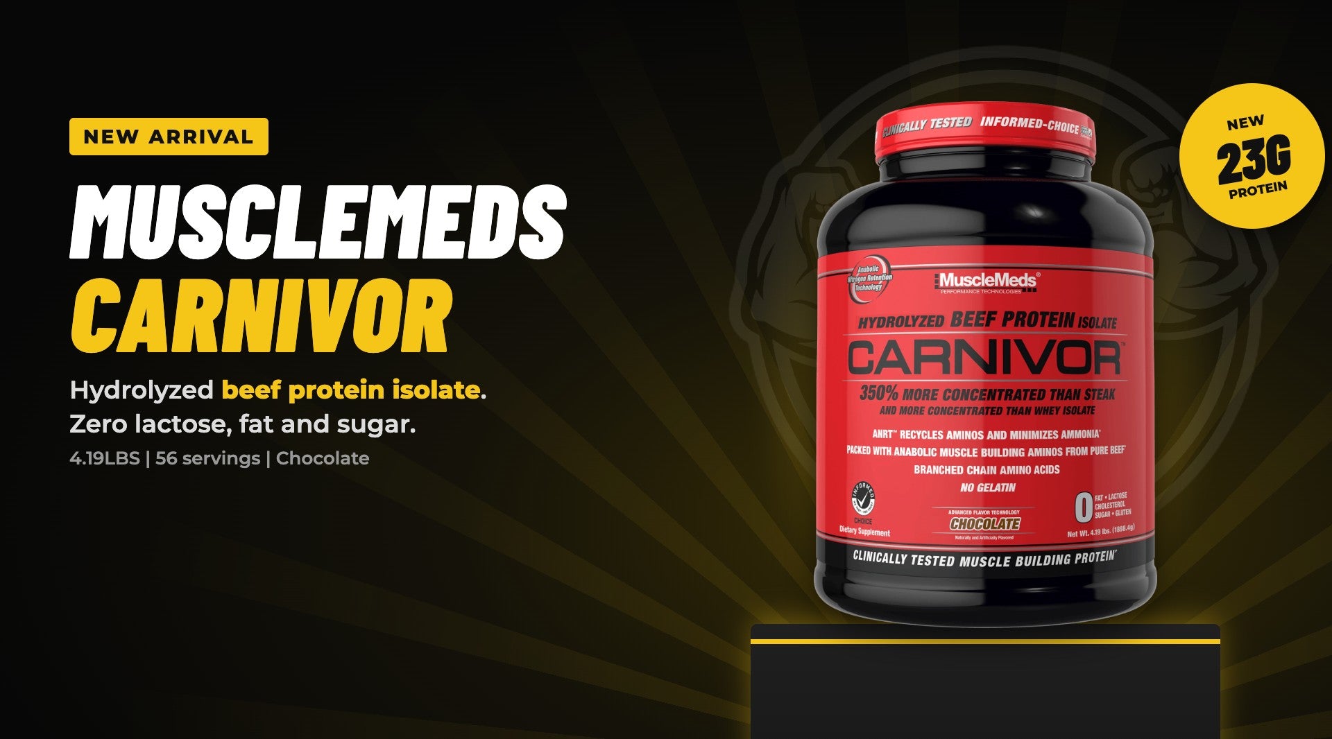 New arrival: MuscleMeds Carnivor Beef Protein Isolate 4.19LBS