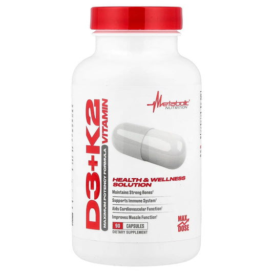 Metabolic Nutrition Vitamin D3 + K2 90 Capsules