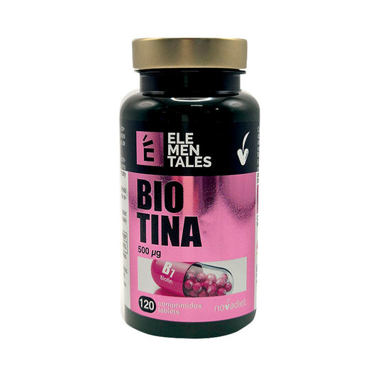 Novadiet Biotin 500mcg 120 tablets bottle