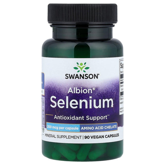 Swanson Albion Selenium 200mcg 90 Capsules
