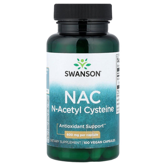 Swanson NAC N Acetyl Cysteine 600mg 100 Capsules