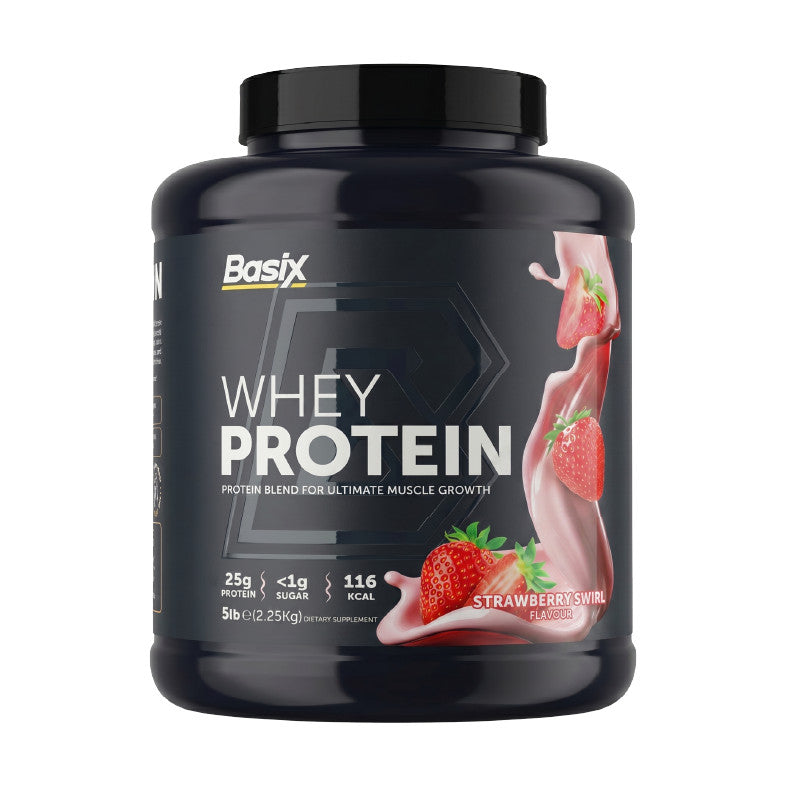 Basix Whey Protein 5LBS - Strawberry