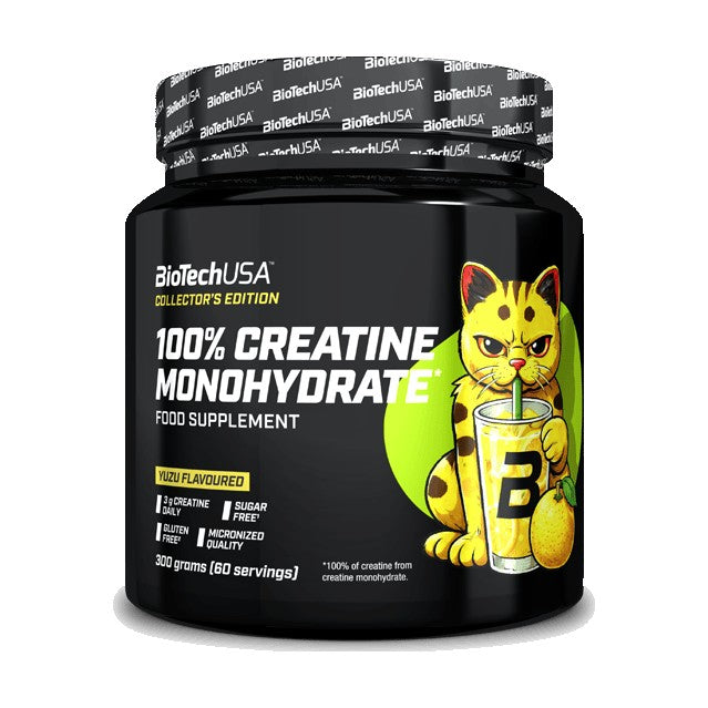 BioTechUSA 100% Creatine Monohydrate Flavored 300G - Yuzu