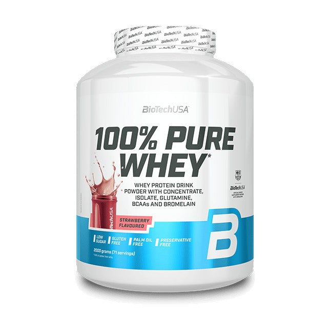 BioTechUSA 100% Pure Whey 2000G - Strawberry