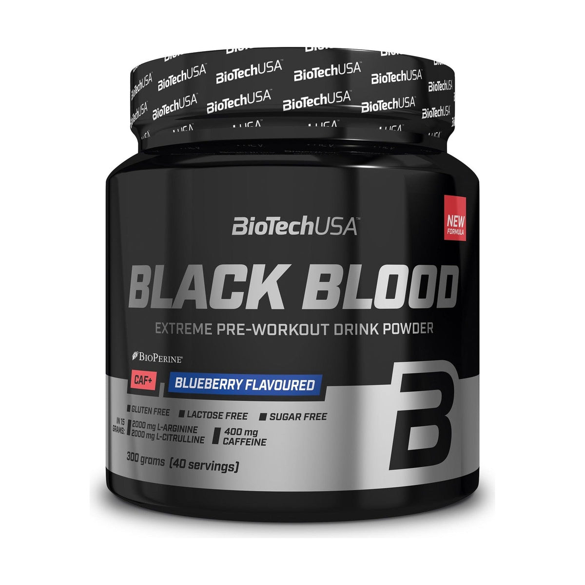 Energy and Endurance Stack: BioTechUSA BLACK BLOOD CAF+ (40 Servings)