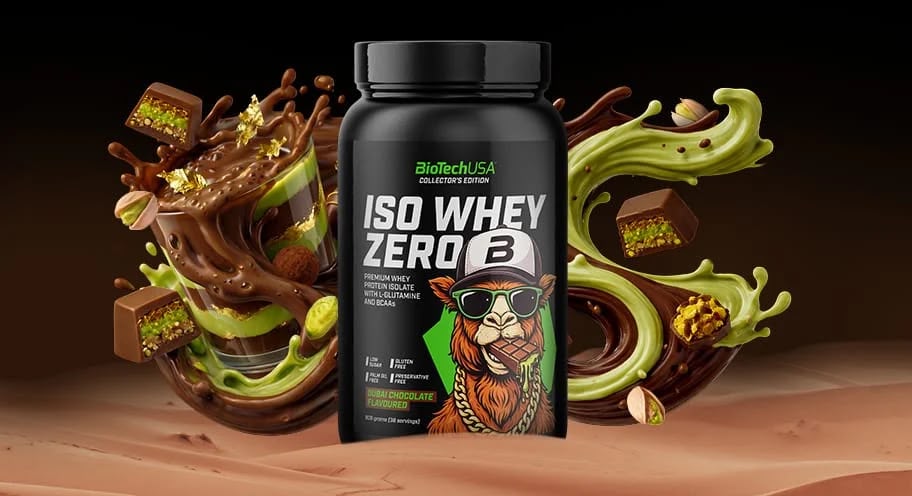 BioTechUSA Iso Whey Zero 908g Dubai Chocolate Limited Edition