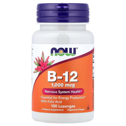 NOW B-12 1000mcg 100 Lozenges
