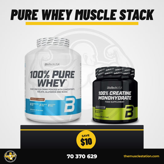 Pure Whey Muscle Stack bundle