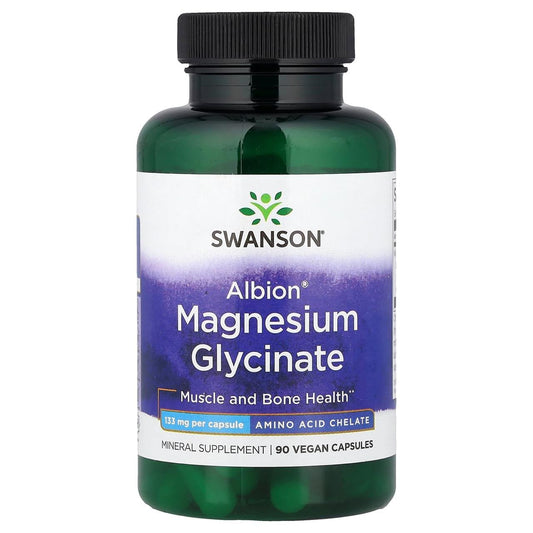 Swanson Albion Magnesium Glycinate 133mg 90 Capsules