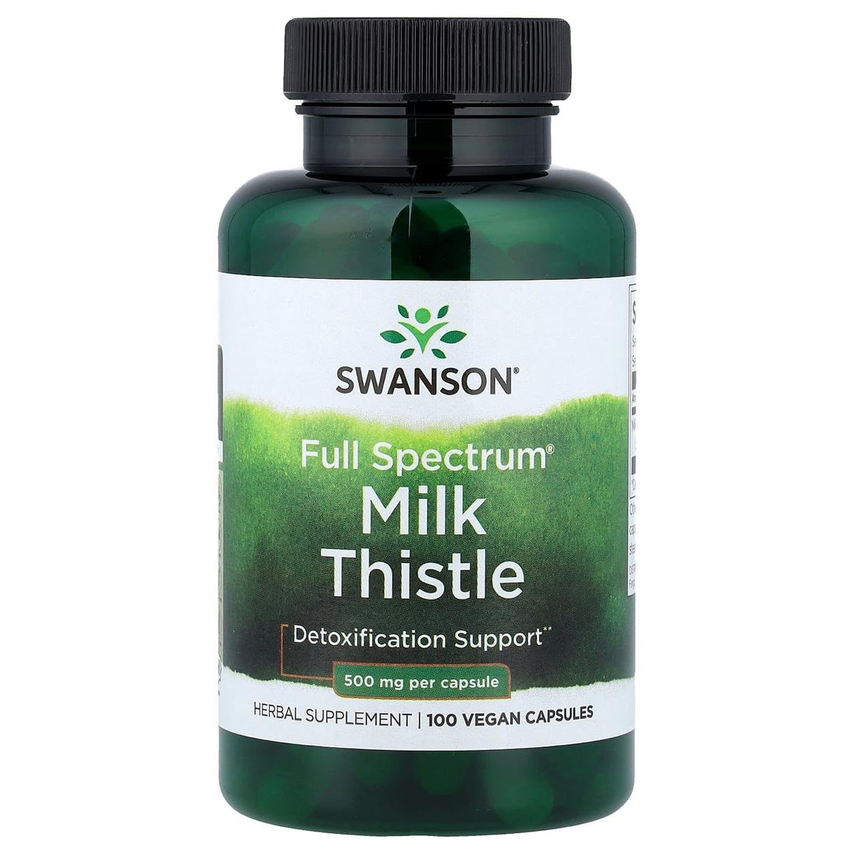 Swanson Full Spectrum Milk Thistle 500mg 100 Capsules
