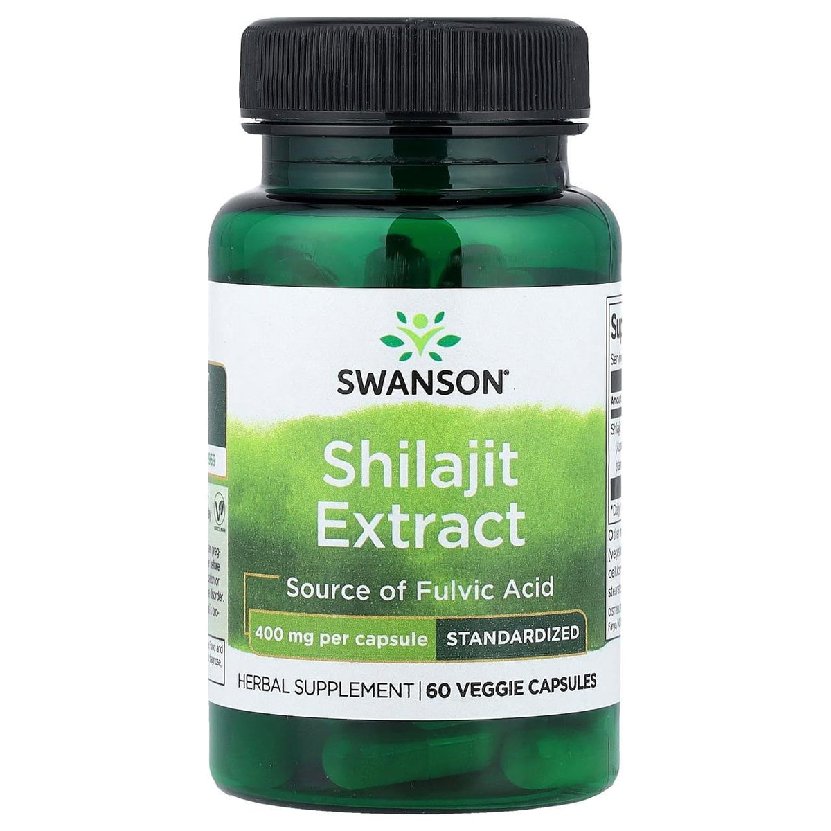 Swanson Shilajit Extract 400mg 60 Capsules