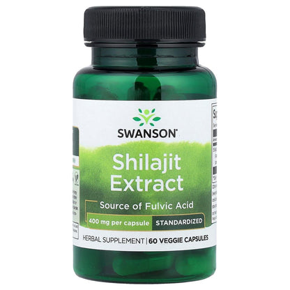 Swanson Shilajit Extract 400mg 60 Capsules